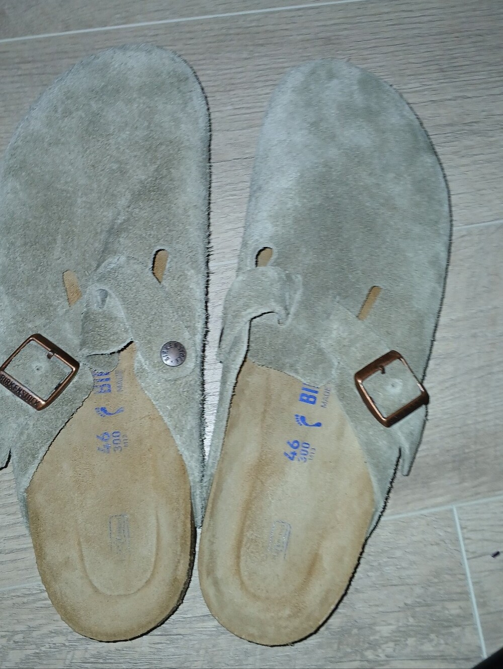 Birkenstock Boston Suede Mens Sz. EU 46 Or US 12.